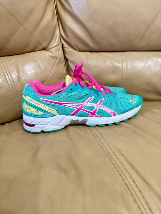 Asics Shoes - ASICS Gel-DS Trainer 19 Women's 8.5 Emerald Pink Lime Running Sneakers